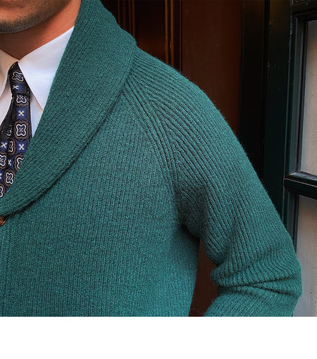 Retro Thick Vintage Knitted Cardigan For Men - ANIBEY