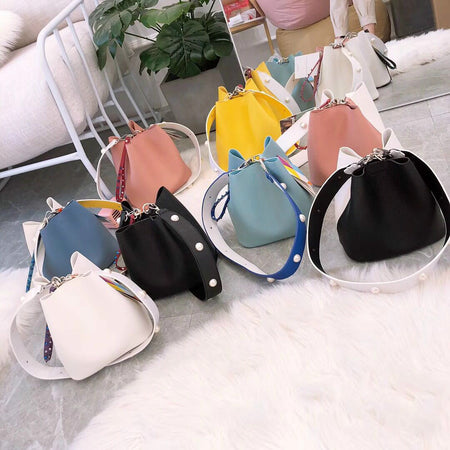 Fashion Leopard Print Bucket Bags For Women Personality Rivet Handbag Python Pattern Strap Shoulder Bags Designer Crossbody Bag - ANIBEY