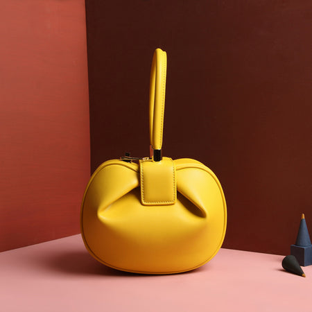 Leather handbags fashion dumplings handbag - ANIBEY