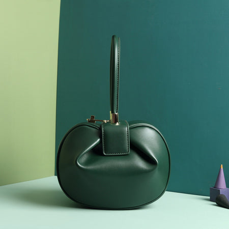 Leather handbags fashion dumplings handbag - ANIBEY