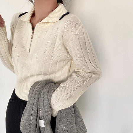 Women Self Design Long-Sleeved Winter Top - ANIBEY
