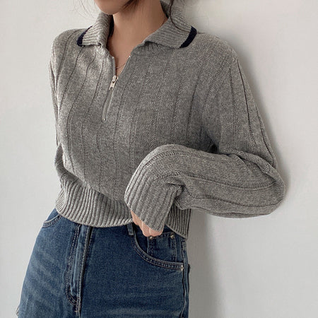 Women Self Design Long-Sleeved Winter Top - ANIBEY