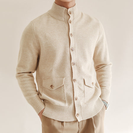 Men's Casual Button-Up Warm Cardigan Sweater - ANIBEY