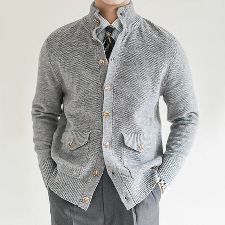 Men's Casual Button-Up Warm Cardigan Sweater - ANIBEY