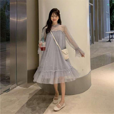 Gentle mesh star dress - ANIBEY