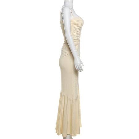 Spring And Summer Women's Clothing French Style Lightly Mature Suspender Dress - ANIBEY