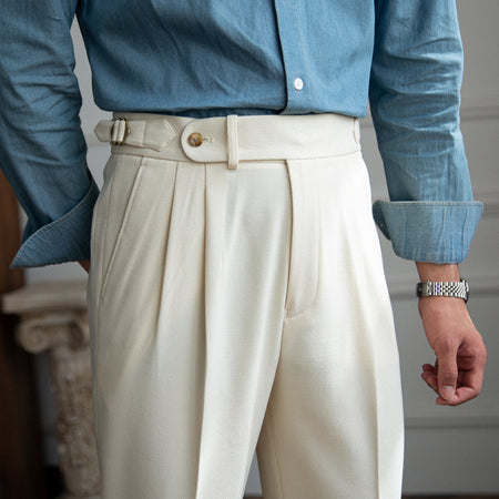 Naples High-waisted Straight Leg Casual Dress Pants - ANIBEY