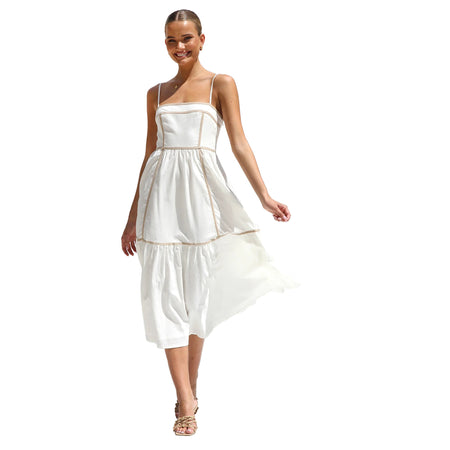 Sweet Mid-length Small Sling Dress - ANIBEY