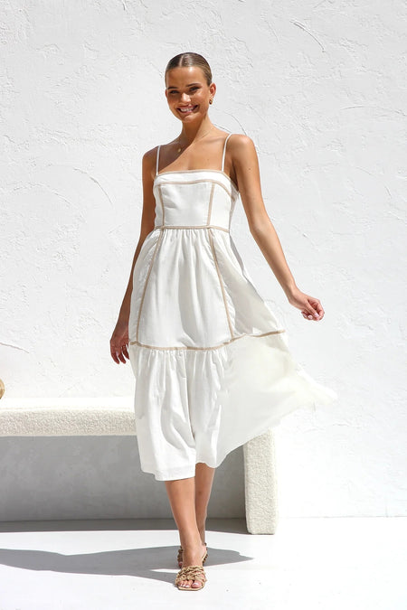Sweet Mid-length Small Sling Dress - ANIBEY