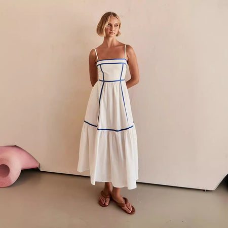 Sweet Mid-length Small Sling Dress - ANIBEY