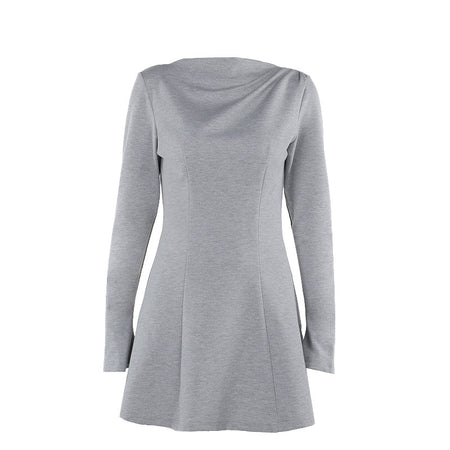 Fashion Slim-fitting Simple Long Sleeve Dress Women - ANIBEY