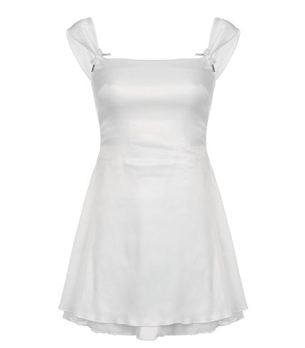 Fashionable Reversible Chiffon Suspender Dress For Women - ANIBEY