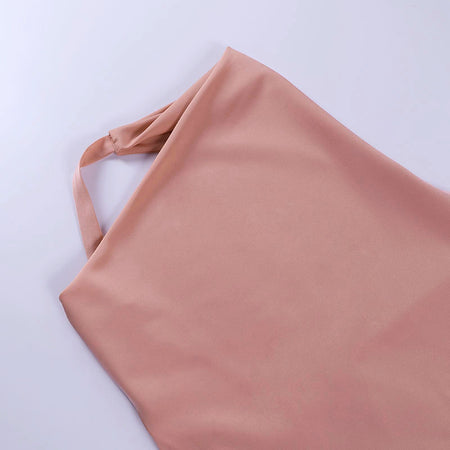 Satin Party Dress V Neck Backless Mini Sleeveless Summer Party Dress - ANIBEY
