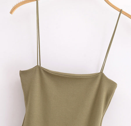 Summer New Fashion Puffy Poplin Rib Stitching Tube Top Dress - ANIBEY