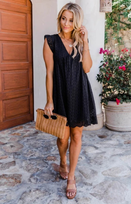 Women's Half Sleeves Styles Dress - ANIBEY