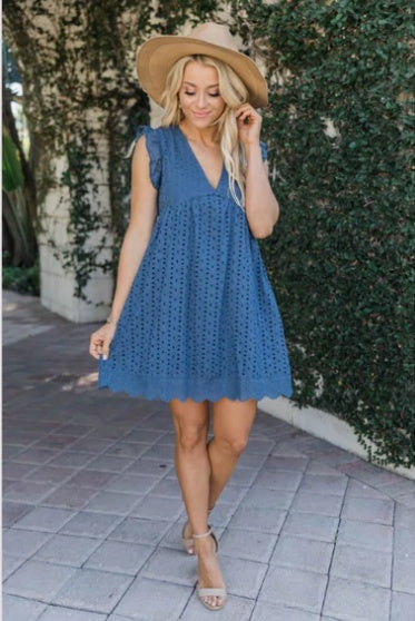 Women's Half Sleeves Styles Dress - ANIBEY