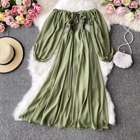 Women's Long Sleeves Dress - ANIBEY