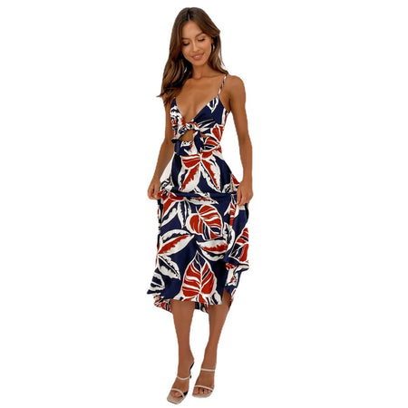 Sweet Tie-neck Sling Dress Women - ANIBEY