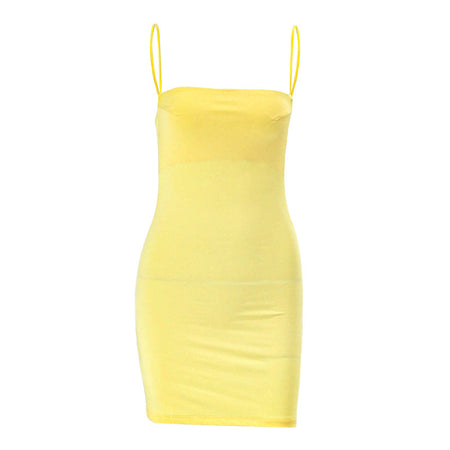 Off-shoulder High Waistband Women's Dress - ANIBEY