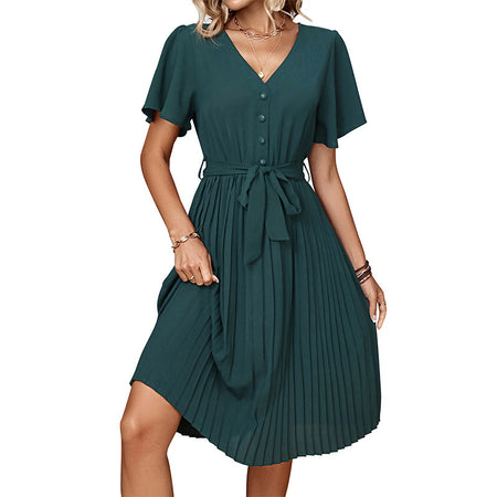 Elegant Women's French Retro Dress - ANIBEY