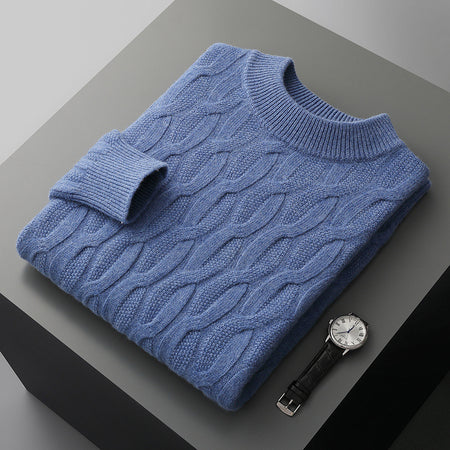 Men's Round-neck Thick Pullover Sweater - ANIBEY