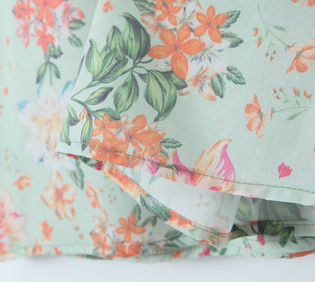 Women's French Floral Strap Dress - ANIBEY