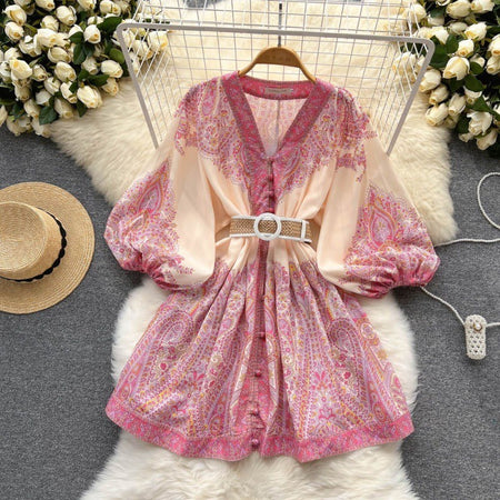 Socialite Temperament V-neck Women Dress - ANIBEY