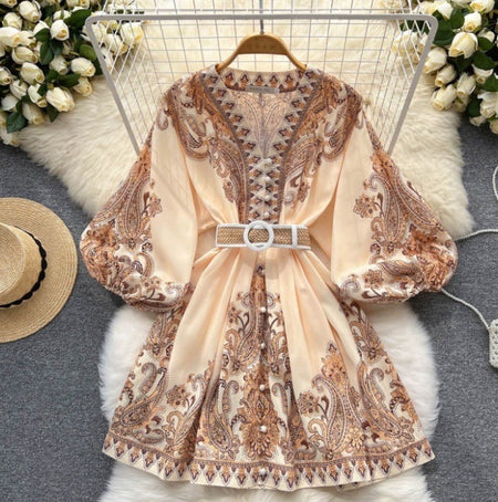 Socialite Temperament V-neck Women Dress - ANIBEY