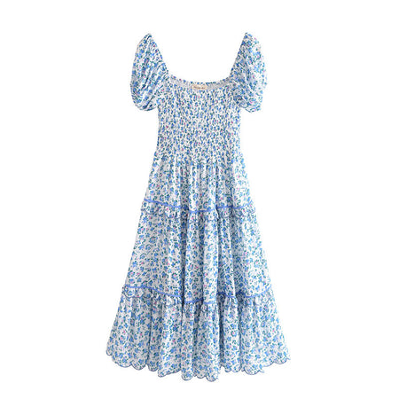 European And American Multi-layer Lace Long Dress Beach Dress - ANIBEY