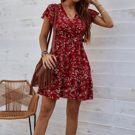 European And American Printing Best-selling Dress - ANIBEY