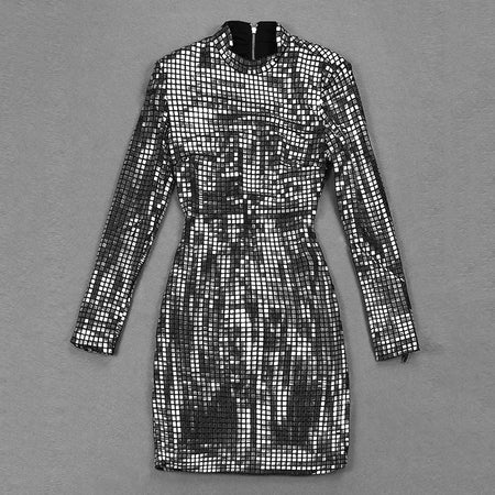 Women's Party Slim Dress Sequin Hip Wrap Dress - ANIBEY