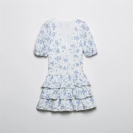Sweet Embroidery Printing Cake Dress Fashion Temperament - ANIBEY