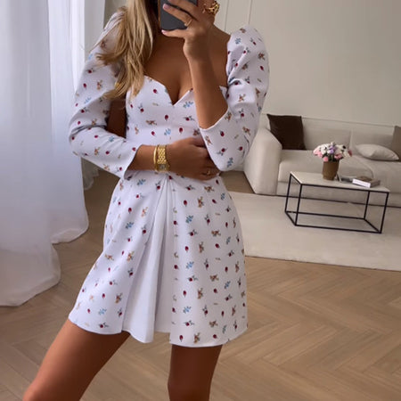 Fake Two-piece Dress Elegant - ANIBEY