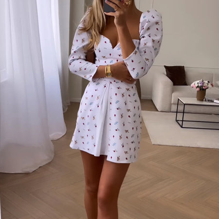 Fake Two-piece Dress Elegant - ANIBEY