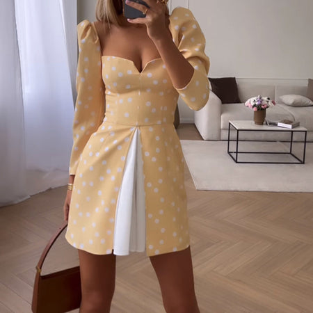 Fake Two-piece Dress Elegant - ANIBEY