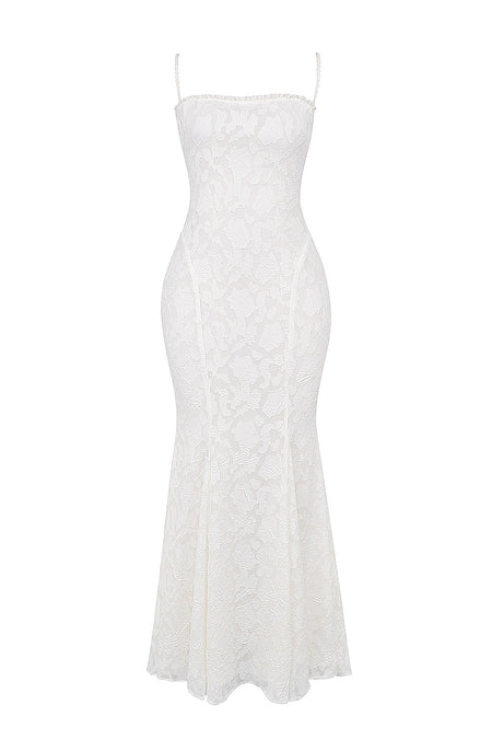 Women's Solid Color Sleeveless Sling Square Collar Backless Dress - ANIBEY