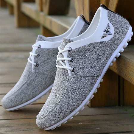 Men's Casual Flat Heel Canvas Shoes - ANIBEY