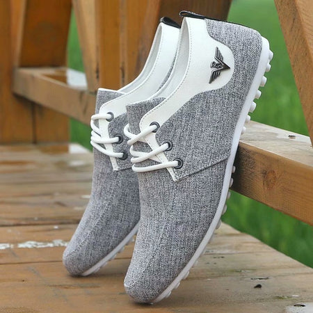 Men's Casual Flat Heel Canvas Shoes - ANIBEY