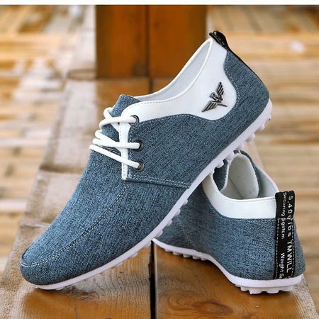 Men's Casual Flat Heel Canvas Shoes - ANIBEY