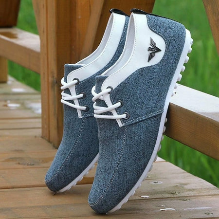 Men's Casual Flat Heel Canvas Shoes - ANIBEY