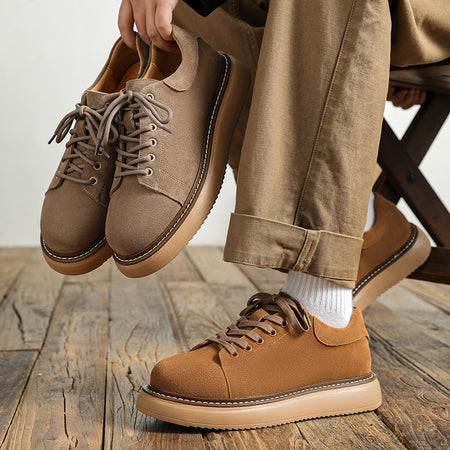 Suede Retro Workwear Sneakers For Men - ANIBEY