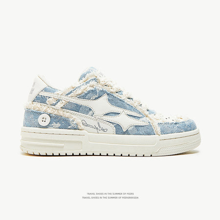 Men's and Women's Unisex Denim Breathable Sneakers - ANIBEY