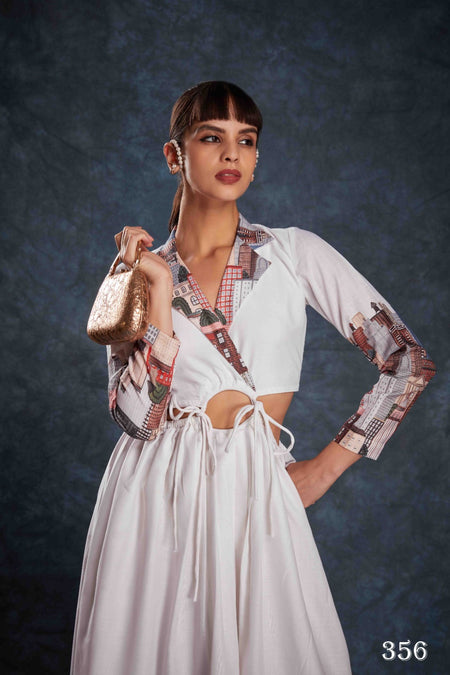Buy Navy Blue Digital Printed Linen Jumpsuit From Ethnic Plus - ANIBEY