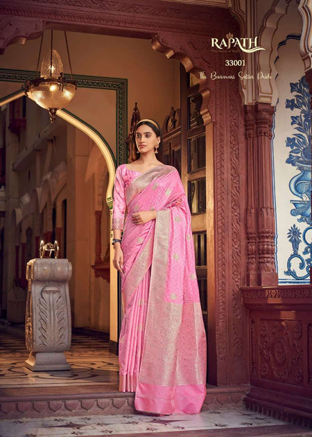 Indian Saree Traditional Banarasi Silk - ANIBEY