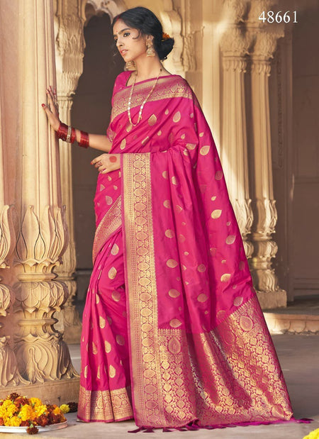 Indian Saree Traditional Banarasi Silk - ANIBEY