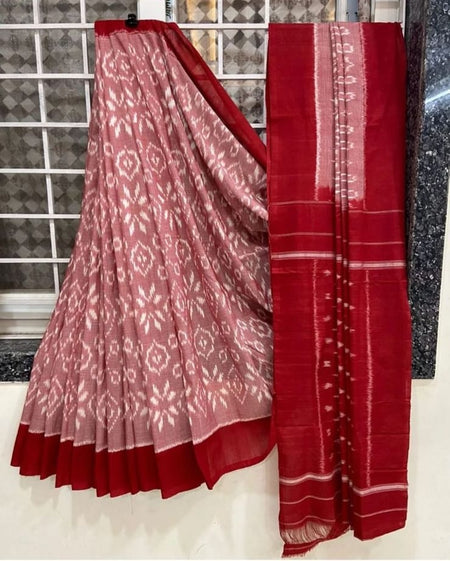 Soft, flowy Linen silk cotton sarees with all over Batik - ANIBEY