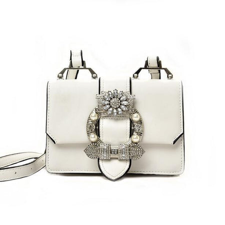 Fashion Designer Famous Bags For Women Designer Diamond Lock Bags Quality PU Leather Women Handbags Elegant Lady Shoulder Bags - ANIBEY
