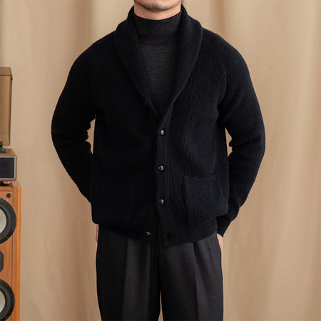 Retro Thick Vintage Knitted Cardigan For Men - ANIBEY