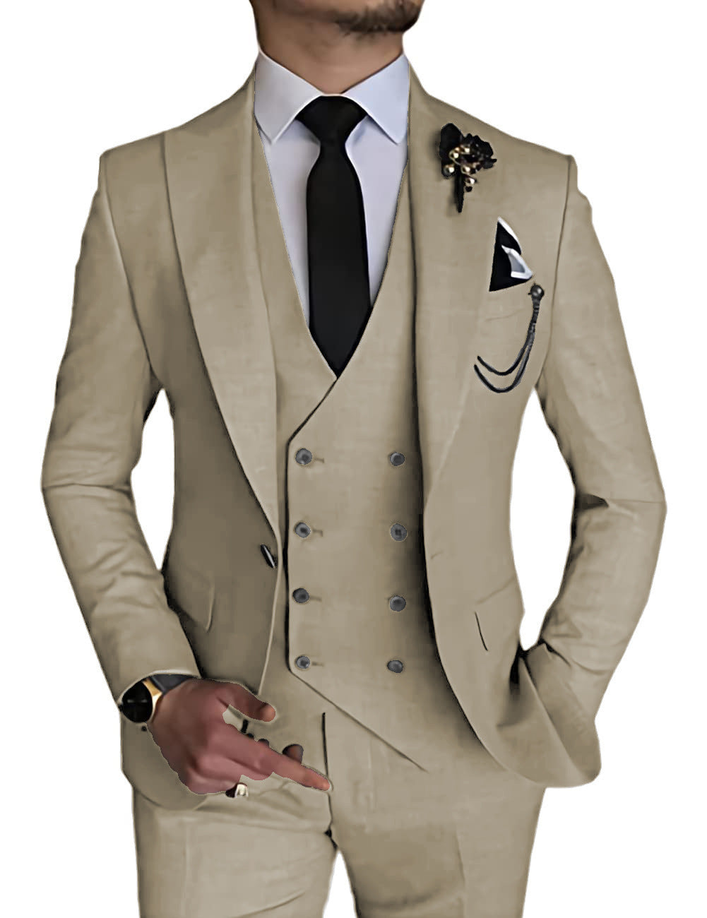 Business Casual Three-piece Suit for Men - ANIBEY