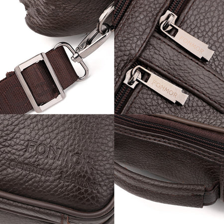 Leather cross-body bag - ANIBEY